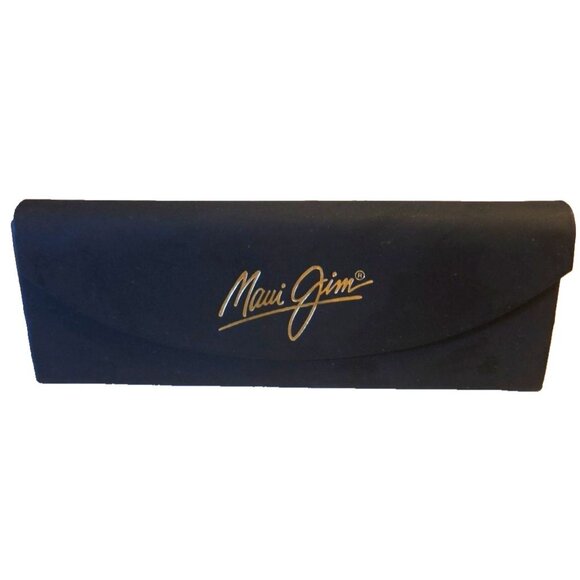 Maui Jim Black Trifold Case for Sunglasses or Slim Glasses with Wipe - Picture 2 of 9